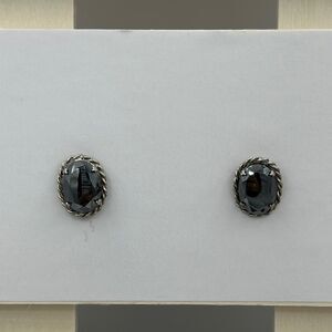 Sterling silver Hematite earrings 925